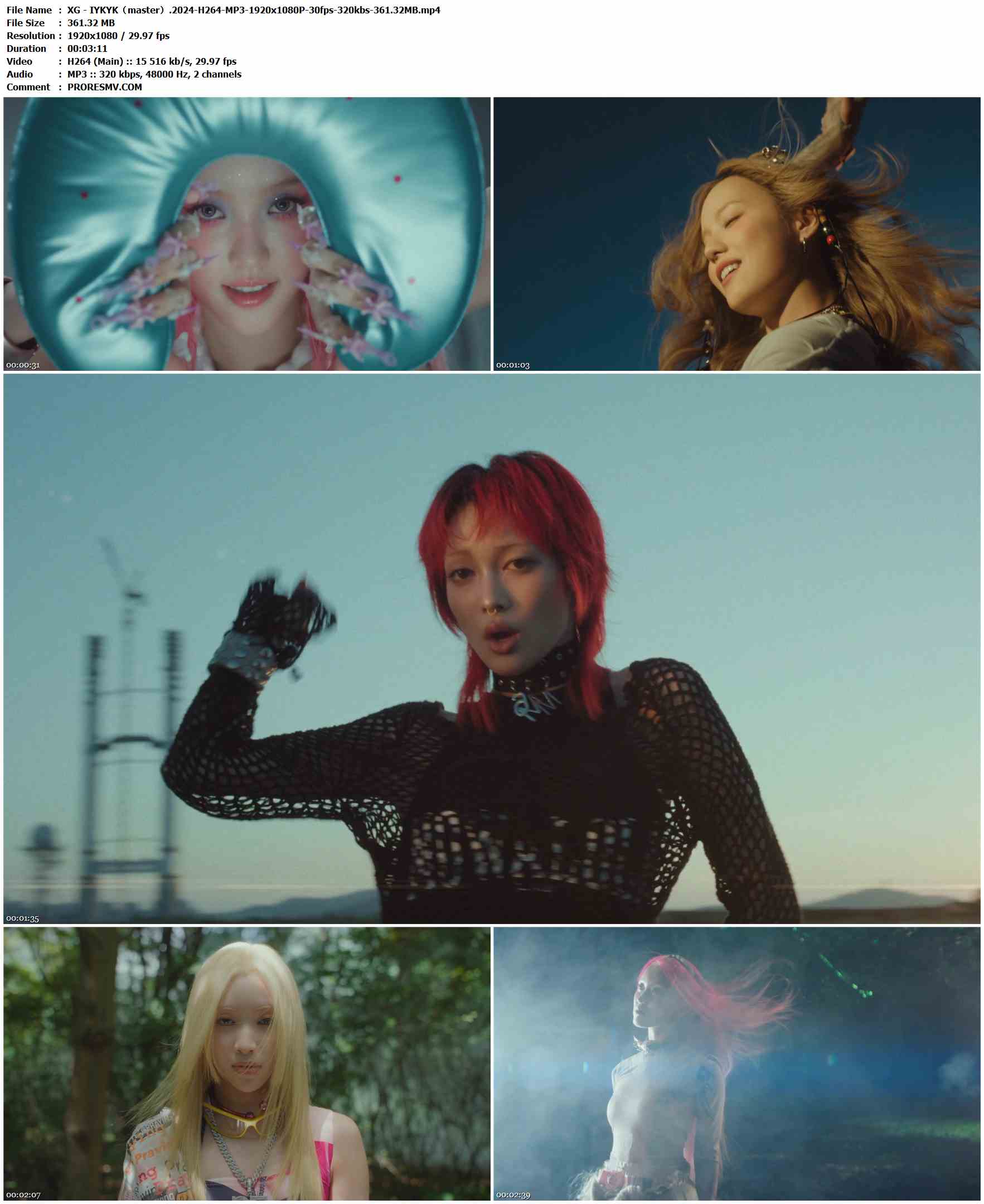 XG - IYKYK（master）.2024-H264-MP3-1920x1080P-30fps-320kbs-361.32MB官方MV_高清MV